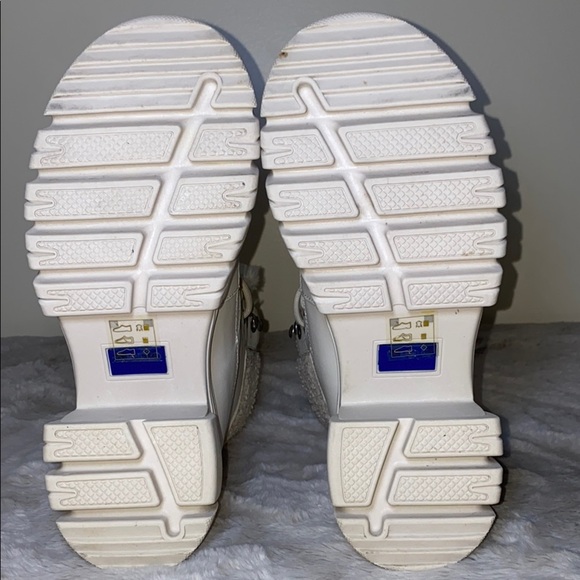 Aldo White Winter Combat Boots with Platform Waterproof - Picture 8 of 10